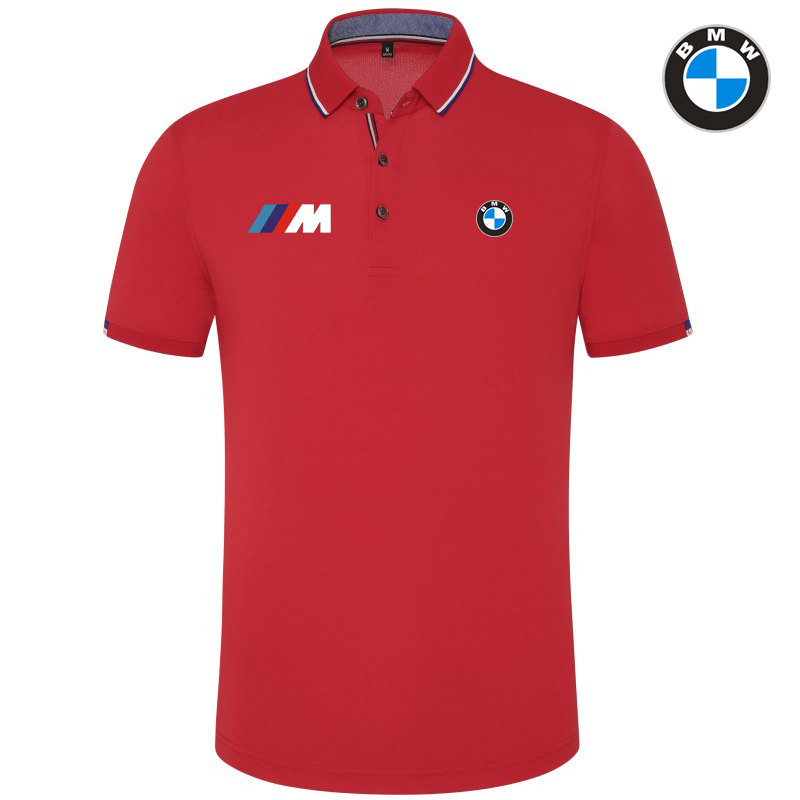 Polo BMW M Power Homme 2022 Coton Mercerisé Col Contrasté Slim Fit Manche Courte